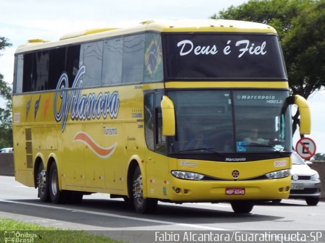 Vilanova Turismo 3007 na cidade de Lorena, São Paulo, Brasil, por Fabio Alcantara. Número da foto: #3080567.