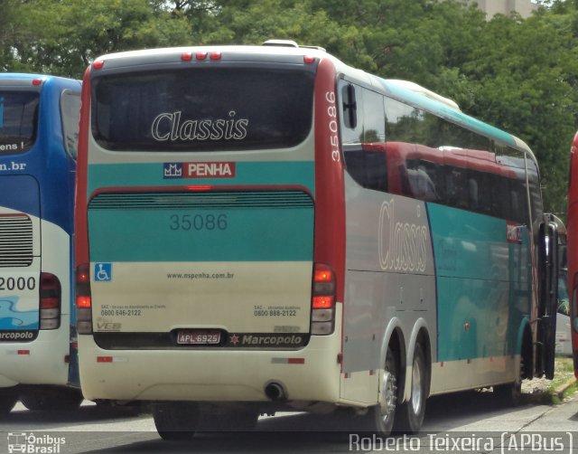 Empresa de Ônibus Nossa Senhora da Penha 35086 na cidade de São Paulo, São Paulo, Brasil, por Roberto Teixeira. ID da foto: 3080858.