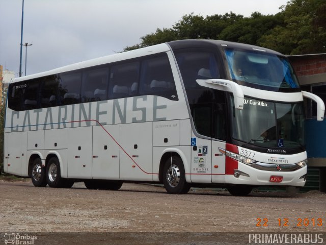 Auto Viação Catarinense 3377 na cidade de Curitiba, Paraná, Brasil, por Alexandre Rodrigo. Número da foto: #3079396.