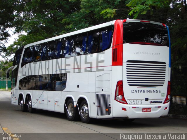 Auto Viação Catarinense 3503 na cidade de São Paulo, São Paulo, Brasil, por Rogério Teixeira Varadi. Número da foto: #3079173.