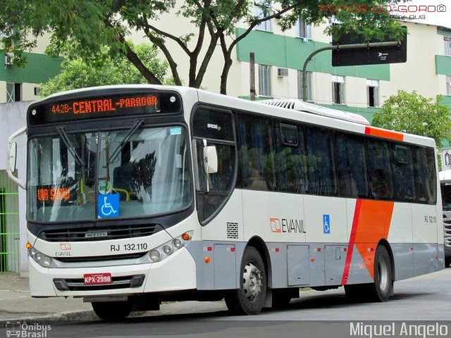 Evanil Transportes e Turismo RJ 132.110 na cidade de Nova Iguaçu, Rio de Janeiro, Brasil, por Miguel Angelo. ID da foto: 3079719.