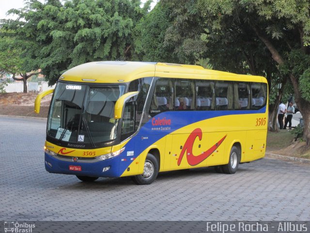Coletivo Transportes 3505 na cidade de Maceió, Alagoas, Brasil, por Felipe Rocha. Número da foto: #3081213.