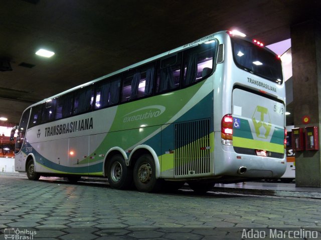 Transbrasiliana Transportes e Turismo 5733 na cidade de Belo Horizonte, Minas Gerais, Brasil, por Adão Raimundo Marcelino. ID da foto: 3082718.