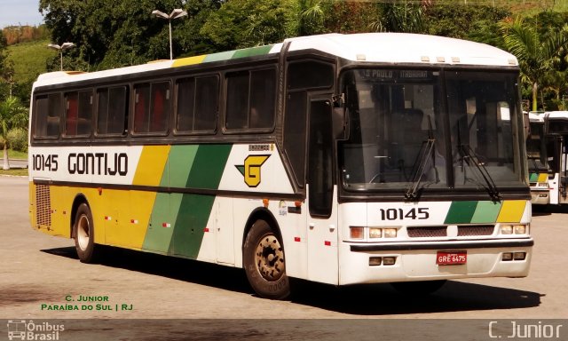 Empresa Gontijo de Transportes 10145 na cidade de Paraíba do Sul, Rio de Janeiro, Brasil, por Clovis Junior. ID da foto: 3081441.