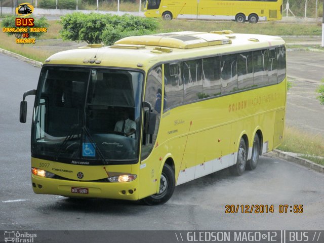 Viação Itapemirim 5097 na cidade de Aracaju, Sergipe, Brasil, por Gledson Santos Freitas. ID da foto: 3083257.