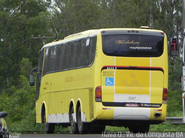 Viação Itapemirim 5047 na cidade de Vitória da Conquista, Bahia, Brasil, por Rava Ogawa. ID da foto: 3080972.