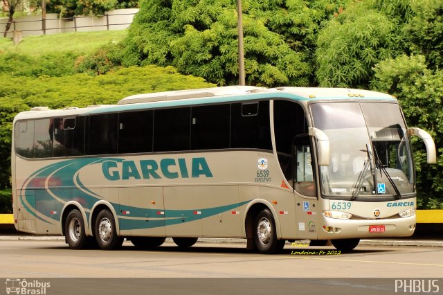 Viação Garcia 6539 na cidade de Londrina, Paraná, Brasil, por Paulo Henrique. Número da foto: #3082711.
