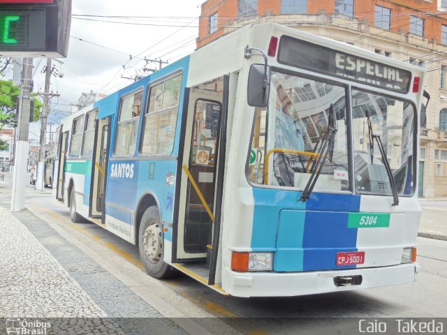 Viação Piracicabana Santos 5304 na cidade de Santos, São Paulo, Brasil, por Caio  Takeda. Número da foto: #3084908.
