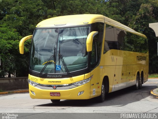 Viação Itapemirim 60731 na cidade de São Paulo, São Paulo, Brasil, por Alexandre Rodrigo. Número da foto: #3084349.