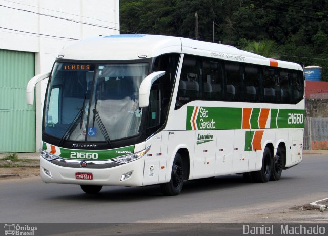 Cia. São Geraldo de Viação 21660 na cidade de Ilhéus, Bahia, Brasil, por Daniel  Machado. Número da foto: #3083377.