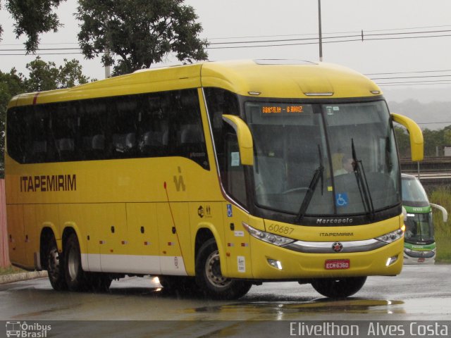 Viação Itapemirim 60687 na cidade de Brasília, Distrito Federal, Brasil, por Elivelthon  Alves Costa. Número da foto: #3084340.