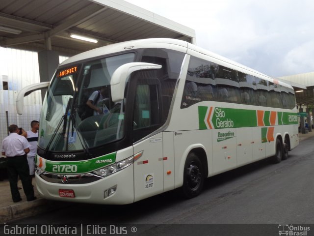 Cia. São Geraldo de Viação 21720 na cidade de Belo Horizonte, Minas Gerais, Brasil, por Gabriel Oliveira. Número da foto: #3083490.