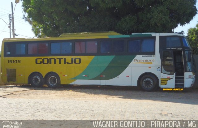 Empresa Gontijo de Transportes 15145 na cidade de Pirapora, Minas Gerais, Brasil, por Wagner Gontijo Várzea da Palma-mg. Número da foto: #3085251.