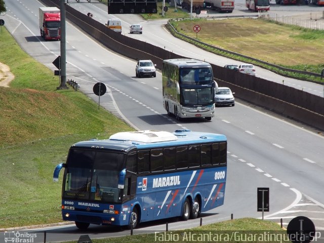 Marazul Turismo 8000 na cidade de Aparecida, São Paulo, Brasil, por Fabio Alcantara. Número da foto: #3084686.