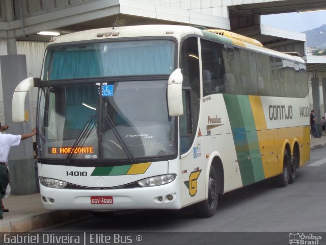 Empresa Gontijo de Transportes 14010 na cidade de Belo Horizonte, Minas Gerais, Brasil, por Gabriel Oliveira. Número da foto: #3083496.