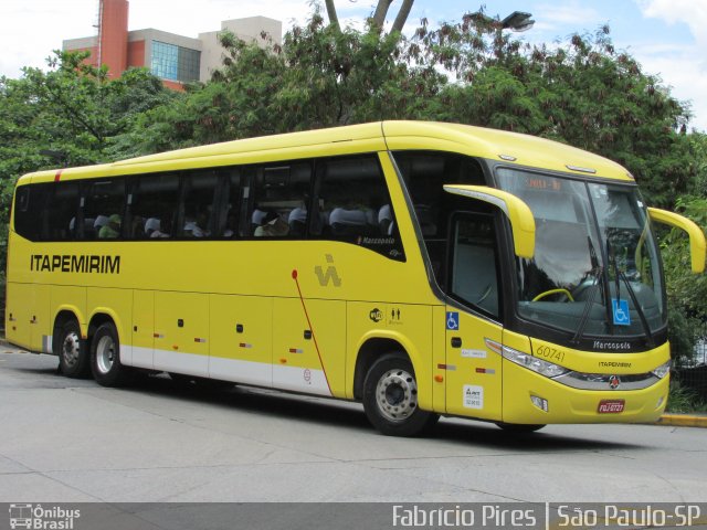 Viação Itapemirim 60741 na cidade de São Paulo, São Paulo, Brasil, por Fabrício  Francisco Pires. Número da foto: #3084726.