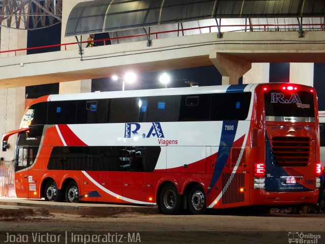 R.A. Viagens 7800 na cidade de Imperatriz, Maranhão, Brasil, por João Victor. Número da foto: #3087034.