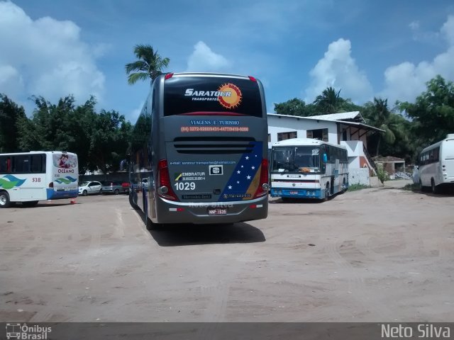 Saratour Transportes e Turismo 1029 na cidade de Tibau, Rio Grande do Norte, Brasil, por Neto Silva. Número da foto: #3087984.