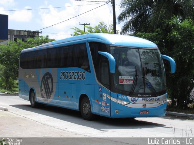 Auto Viação Progresso 6141 na cidade de Recife, Pernambuco, Brasil, por Luiz Carlos de Santana. Número da foto: #3087092.