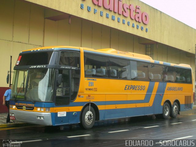 Expresso Amarelinho 281 na cidade de Sorocaba, São Paulo, Brasil, por EDUARDO - SOROCABUS. Número da foto: #3087596.