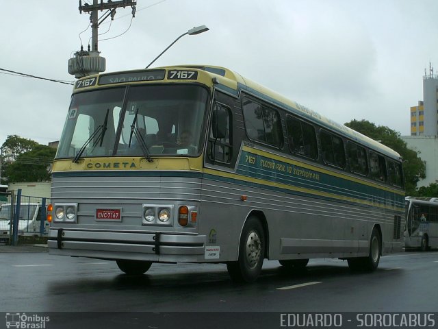 Viação Cometa 7167 na cidade de Sorocaba, São Paulo, Brasil, por EDUARDO - SOROCABUS. ID da foto: 3087592.