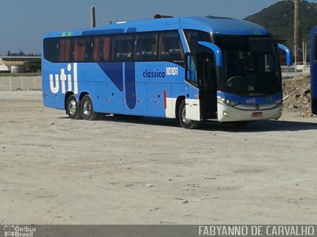 UTIL - União Transporte Interestadual de Luxo 10101 na cidade de Arraial do Cabo, Rio de Janeiro, Brasil, por Fabiano Magalhaes. Número da foto: #3087511.