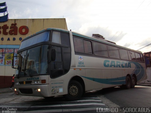 Viação Garcia 6814 na cidade de Sorocaba, São Paulo, Brasil, por EDUARDO - SOROCABUS. Número da foto: #3087646.
