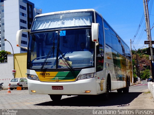 Empresa Gontijo de Transportes 11835 na cidade de Coronel Fabriciano, Minas Gerais, Brasil, por Graciliano Santos Passos. Número da foto: #3087726.