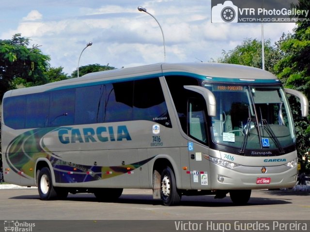 Viação Garcia 7416  na cidade de Maringá, Paraná, Brasil, por Victor Hugo Guedes Pereira. Número da foto: #3086665.