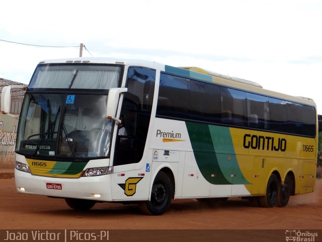 Empresa Gontijo de Transportes 11665 na cidade de Picos, Piauí, Brasil, por João Victor. ID da foto: 3088059.