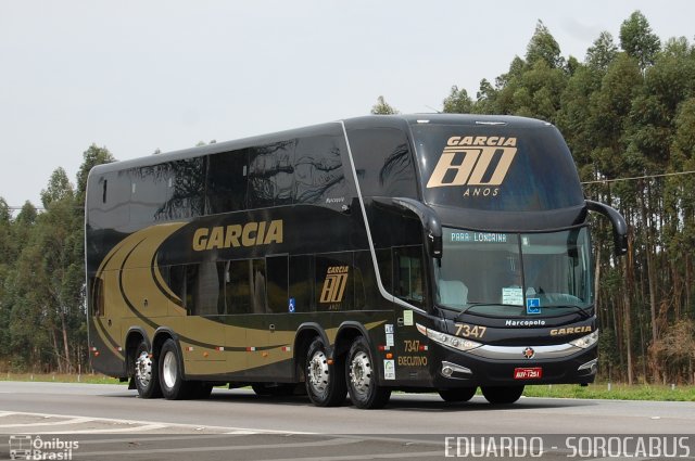 Viação Garcia 7347 na cidade de Sorocaba, São Paulo, Brasil, por EDUARDO - SOROCABUS. Número da foto: #3087564.
