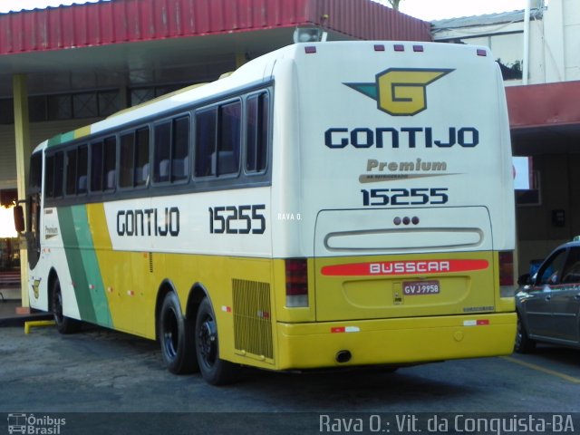 Empresa Gontijo de Transportes 15255 na cidade de Vitória da Conquista, Bahia, Brasil, por Rava Ogawa. ID da foto: 3089553.