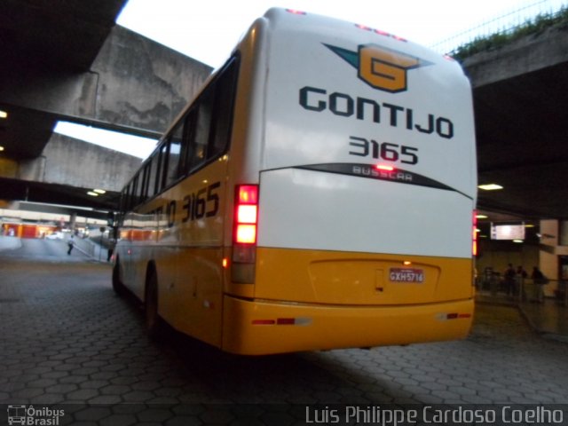 Empresa Gontijo de Transportes 3165 na cidade de Belo Horizonte, Minas Gerais, Brasil, por Luis Philippe Cardoso Coelho. ID da foto: 3089342.