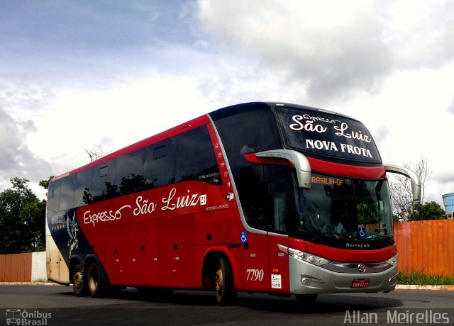 Expresso São Luiz 7790 na cidade de Brasília, Distrito Federal, Brasil, por Allan  Meirelles. Número da foto: #3088545.