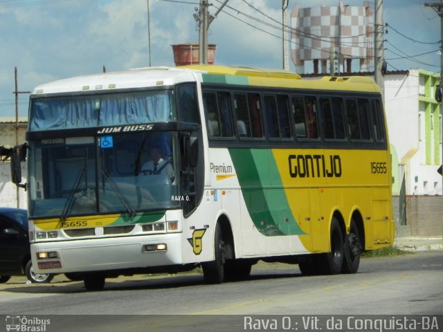 Empresa Gontijo de Transportes 15655 na cidade de Vitória da Conquista, Bahia, Brasil, por Rava Ogawa. Número da foto: #3090578.