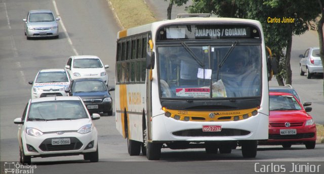 Viação Araguarina 3121 na cidade de Goiânia, Goiás, Brasil, por Carlos Júnior. ID da foto: 3089279.