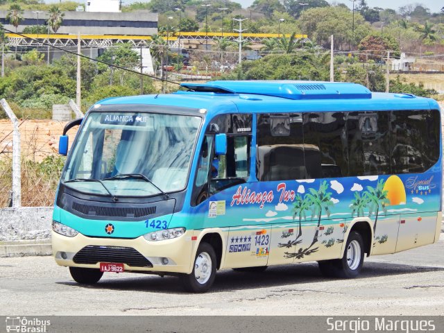 Aliança Tur Transporte de Passageiros e Turismo 1423 na cidade de Aracaju, Sergipe, Brasil, por Sergio Marques . Número da foto: #3089661.