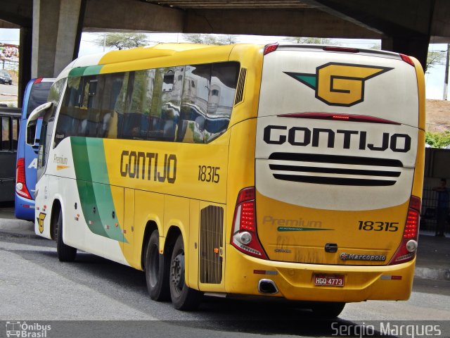Empresa Gontijo de Transportes 18315 na cidade de Aracaju, Sergipe, Brasil, por Sergio Marques . Número da foto: #3088240.