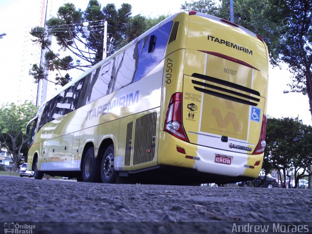 Viação Itapemirim 60507 na cidade de Curitiba, Paraná, Brasil, por Andrew Moraes. ID da foto: 3089296.