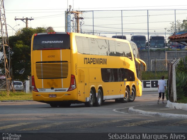 Viação Itapemirim 60090 na cidade de Taubaté, São Paulo, Brasil, por Sebastiana Marques Alves. Número da foto: #3093277.