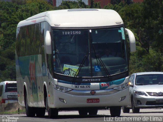 Auto Viação 1001 RJ 108.570 na cidade de São José dos Campos, São Paulo, Brasil, por Luiz Guilherme de Lima. ID da foto: 3092340.