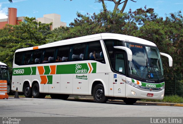 Cia. São Geraldo de Viação 21660 na cidade de São Paulo, São Paulo, Brasil, por Lucas Lima. ID da foto: 3092580.