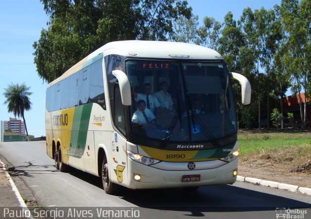 Empresa Gontijo de Transportes 18190 na cidade de Cuiabá, Mato Grosso, Brasil, por Paulo Sergio Alves Venancio. ID da foto: 3092148.