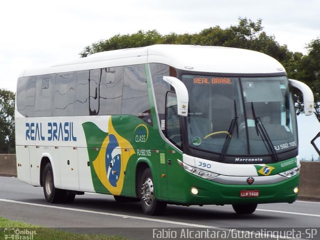 Real Brasil Turismo 390 na cidade de Guaratinguetá, São Paulo, Brasil, por Fabio Alcantara. ID da foto: 3095833.