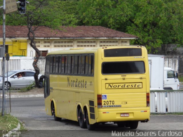 Viação Nordeste 2070 na cidade de João Pessoa, Paraíba, Brasil, por Marcelo Soares Cardoso. Número da foto: #3093766.
