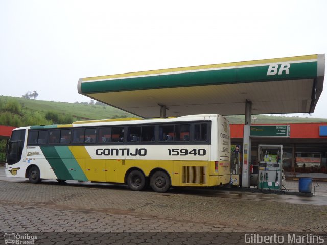 Empresa Gontijo de Transportes 15940 na cidade de João Monlevade, Minas Gerais, Brasil, por Gilberto Martins. ID da foto: 3095511.