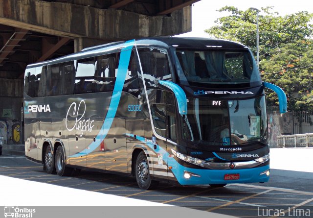 Empresa de Ônibus Nossa Senhora da Penha 53080 na cidade de Rio de Janeiro, Rio de Janeiro, Brasil, por Lucas Lima. Número da foto: #3094790.