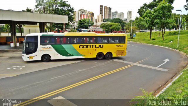 Empresa Gontijo de Transportes 15270 na cidade de Ribeirão Preto, São Paulo, Brasil, por Reinaldo Neto. ID da foto: 3095301.