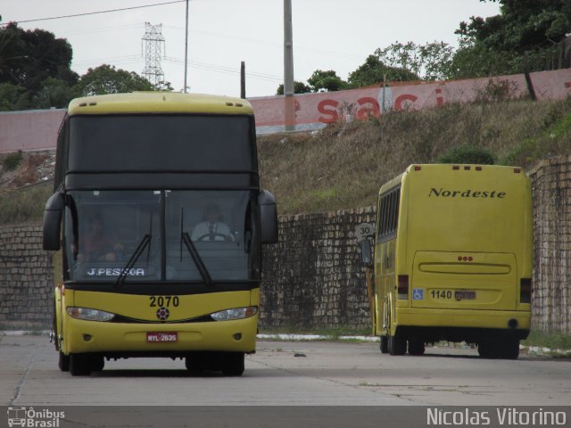 Viação Nordeste 2070 na cidade de Natal, Rio Grande do Norte, Brasil, por Nícolas Vitorino Lopes. Número da foto: #3094703.
