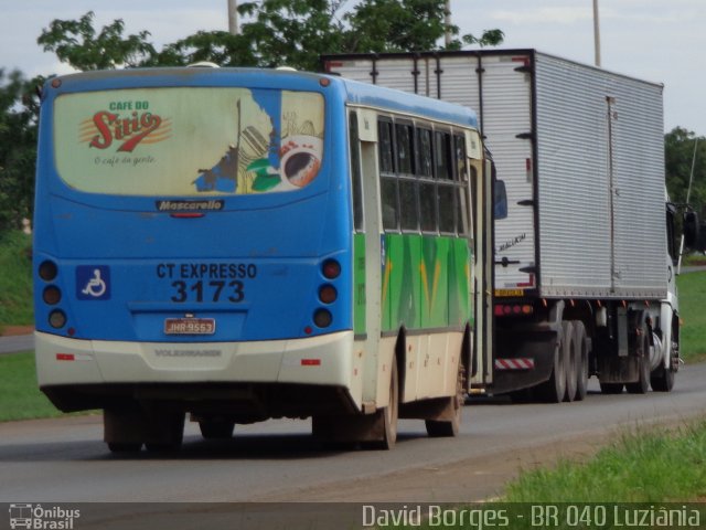 CT Expresso 3173 na cidade de Luziânia, Goiás, Brasil, por David Borges. ID da foto: 3094771.